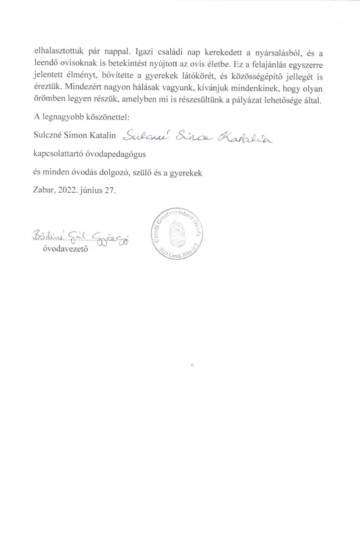 Világjegy 2022 intézményi beszámoló Világjegy 2022 intézményi beszámoló