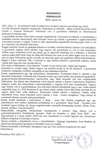 Világjegy 2022 intézményi beszámoló Világjegy 2022 intézményi beszámoló