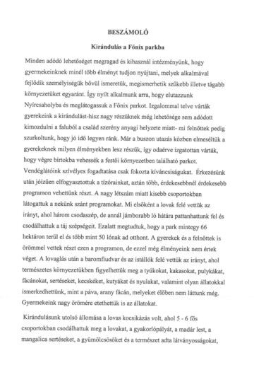Világjegy 2022 intézményi beszámoló Világjegy 2022 intézményi beszámoló