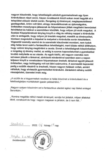 Világjegy 2022 intézményi beszámoló Világjegy 2022 intézményi beszámoló