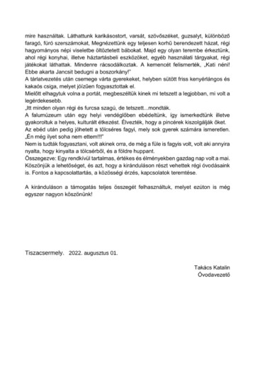 Világjegy 2022 intézményi beszámoló Világjegy 2022 intézményi beszámoló